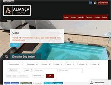 Tablet Screenshot of imobialianca.com.br